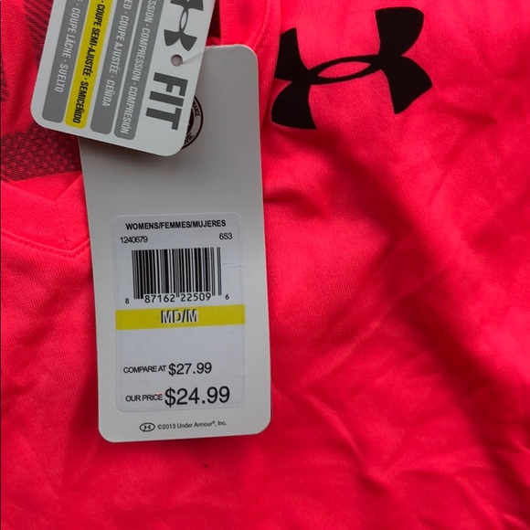 NWT Hot pink underarmour tee - Picture 3 of 4